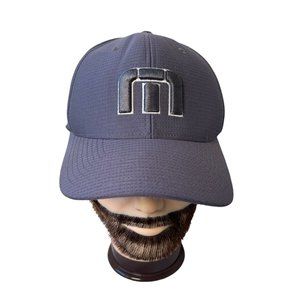 Travis Mathew Flex Fit Golf Fitted Hat "Rain Bird" Gray L-XL